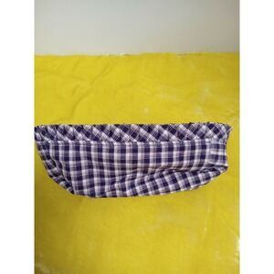 Longaberger Collectors Club‎ JW Mini Easter Basket Liner JW Plaid 2860840 Navy